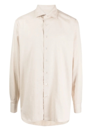 Lardini classic-collar long-sleeve shirt - White