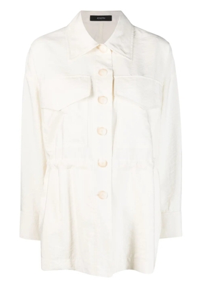 JOSEPH Welbeck drawstring shirt jacket - Neutrals