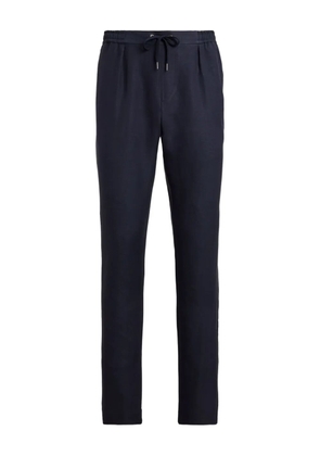 Ralph Lauren Purple Label drawstring pleated trousers - Blue