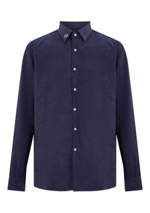 Family First embroidered shirt - Blue