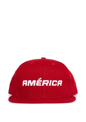 Willy Chavarria América-embroidered 'Red' cap