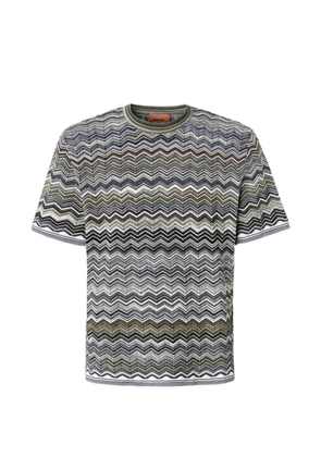 Missoni chevron-pattern knit T-shirt - Grey