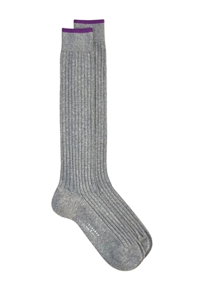 In The Box ribbed cotton socks - Grey