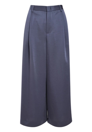 Vince mid-rise satin trousers - Purple