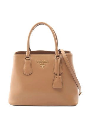 Prada Pre-Owned Dino leather tote bag - Neutrals