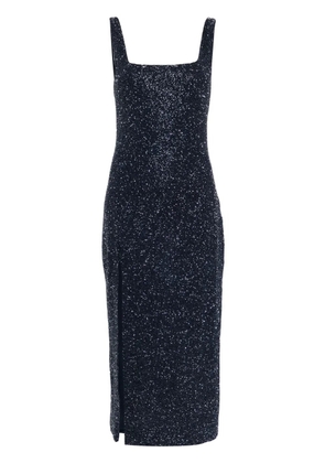 STAUD Le Sable glitter midi dress - Blue