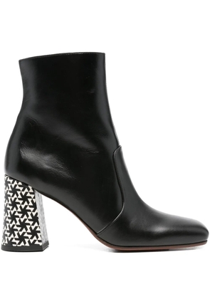 Chie Mihara 80mm Oysi geometric-block heel ankle boots - Black