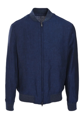 Luciano Barbera linen jacket - Blue