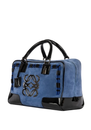 Loewe Pre-Owned Amazona Boston 36 logo-appliqué tote bag - Blue