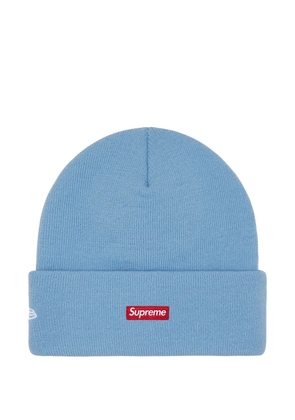 Supreme x New Era logo beanie hat - Blue