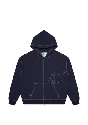 GODSPEED OG Logo zip-up hoodie - Blue