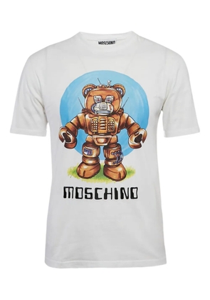 Moschino Pre-Owned Teddy-print cotton T-shirt - White