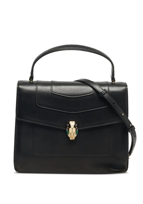 Bvlgari Pre-Owned 2016 calf leather satchel - Black