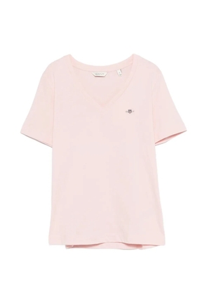 Gant V-neck T-shirt - Pink