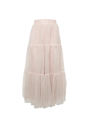 Red Valentino Vintage tiered maxi skirt - Pink