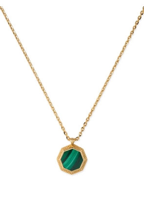 Emanuele Bicocchi malachite charm necklace - Gold