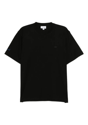 Lacoste embroidered-signature T-shirt - Black