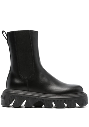 Casadei Generation C leather ankle boots - Black
