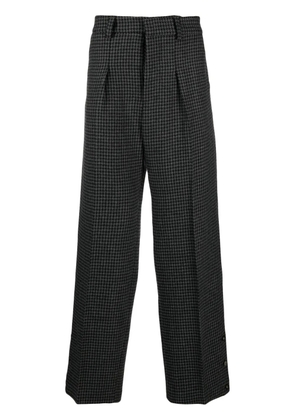 Nanushka Wilco houndstooth-pattern trousers - Black