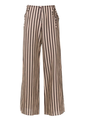 Amir Slama striped wide-leg trousers - Multicolour