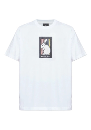 PS Paul Smith rabbit-print T-shirt - White