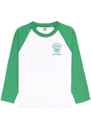 Sporty & Rich Emblem logo-print T-shirt - Green