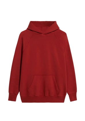 Fortela raglan sleeve pouch pocket hoodie - Red