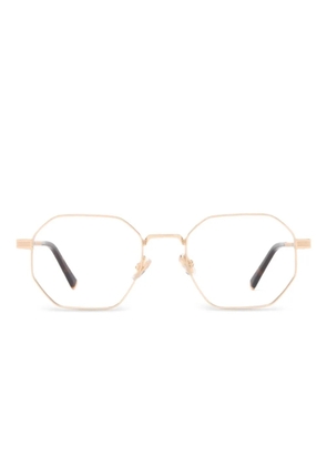 Police Lewis 41 geometric-frame glasses - Gold