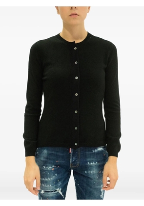 LA ROSE button-front cashmere cardigan - Black