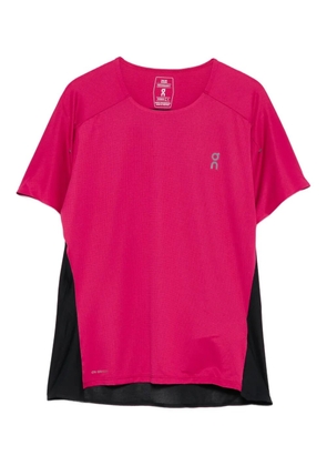 On Running logo-print short-sleeved T-shirt - Pink