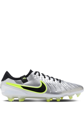 Nike Tiempo Legend 10 Elite FG metallic football sneakers - Silver