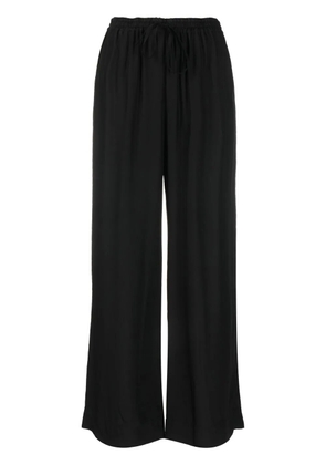 P.A.R.O.S.H. wide-leg drawstring-waist trousers - Black