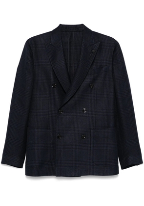 Lardini checked blazer - Blue