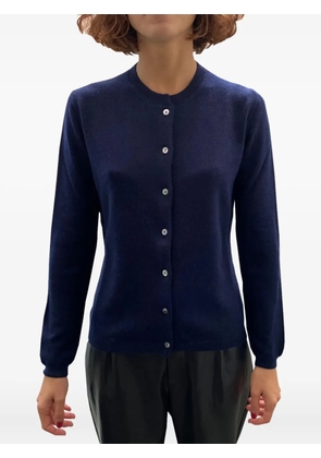 LA ROSE buttoned cashmere cardigan - Blue