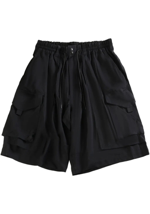 Y-3 drawstring-fastening shorts - Black