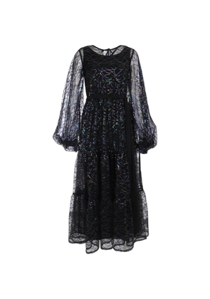 Baruni Jumana long-sleeve maxi dress - Black