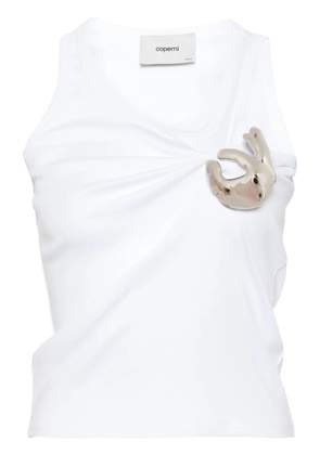 Coperni Emoji cotton tank top - White