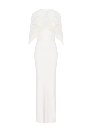 MANURÍ Kokon draped-detail dress - White