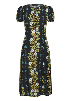 ETRO floral-print A-line dress - Black