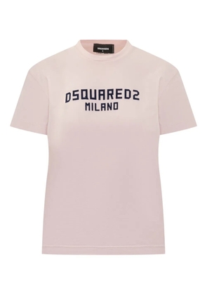 DSQUARED2 logo-embroidered T-shirt - Pink