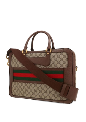 Gucci Pre-Owned GG-motif briefcase - Neutrals