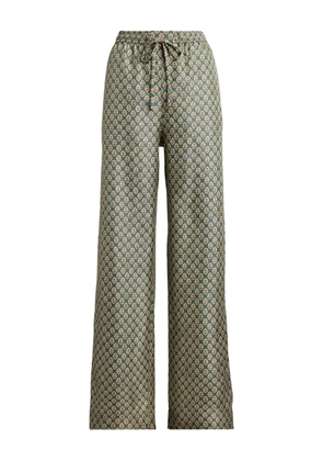 Polo Ralph Lauren floral-print palazzo pants - Green