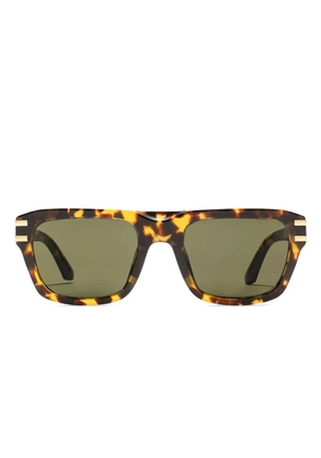 Dolce & Gabbana Eyewear tortoiseshell-accented sunglasses - Brown