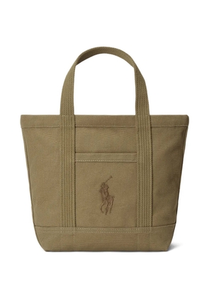 Polo Ralph Lauren embroidered-logo tote bag - Green