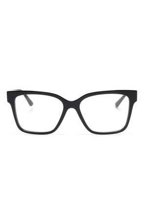 Jimmy Choo Eyewear glitter oversize-frame glasses - Black