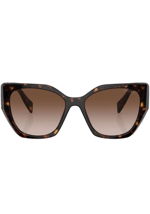 Prada Eyewear logo tortoiseshell-frame sunglasses - Green