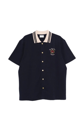 Drôle De Monsieur embroidered buttoned shirt - Blue