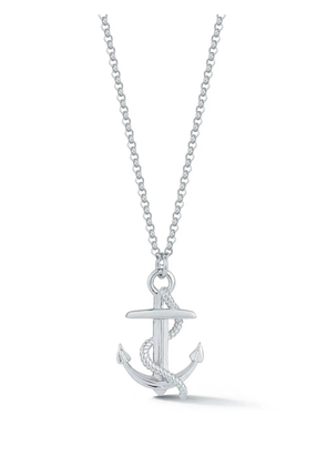 Mateo anchor pendant necklace - Silver