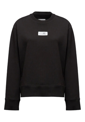 MM6 Maison Margiela Numbers-appliqué sweatshirt - Black