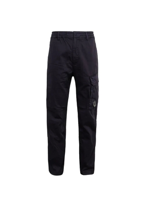 C.P. Company logo-detail cargo pants - Blue